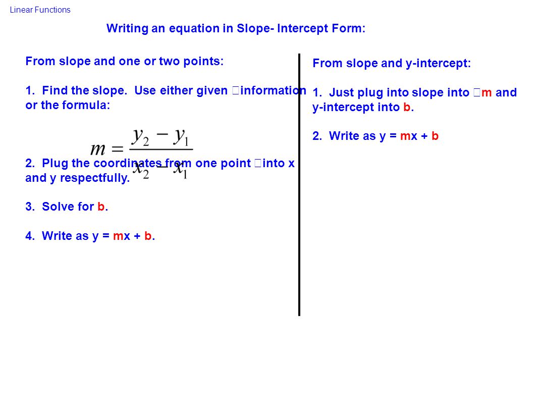 General Form of Equation of a Line